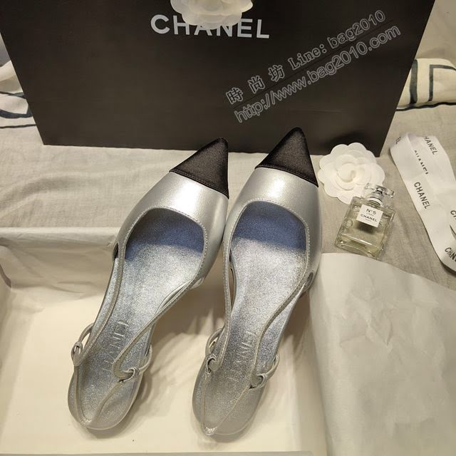 Chanel女鞋 香奈兒平底2020Cruise新款 小香單鞋 Chanel後空涼鞋  naq1208